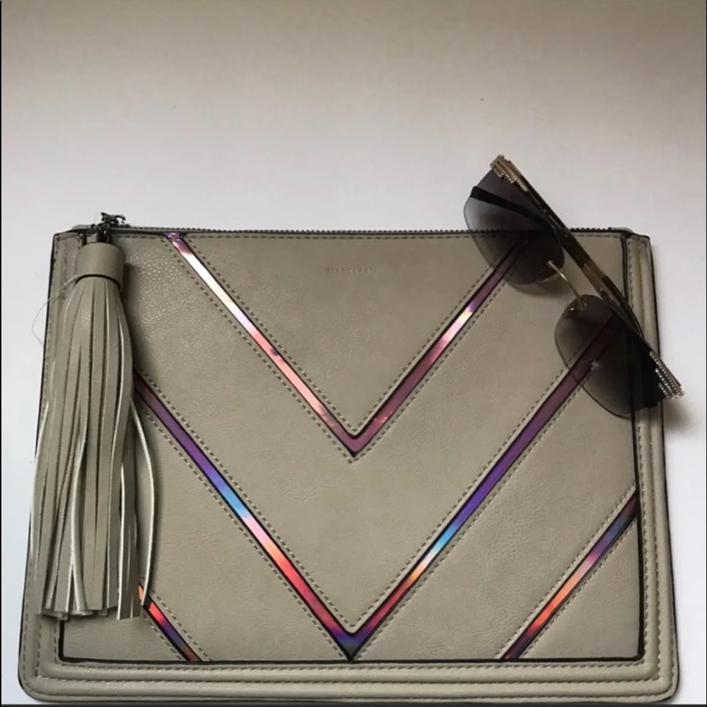 Vegan leather clutch